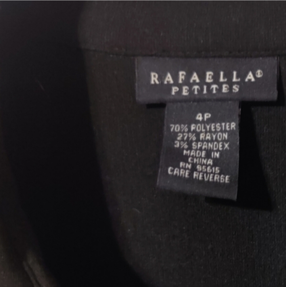 Black Rafaella Jacket with belt - Picture 3 of 3